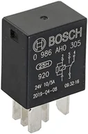Akcesoria do układu elektrycznego - Bosch 0986AH0305 Mikroprzekaźnik 12V 10A, 5 zacisków, IP5K4, odporność na temperatury od -40° C do 100° C - miniaturka - grafika 1