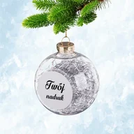 Bombki - Bombka na choinkę z Twoim zdjęciem - srebrny anielski włos - miniaturka - grafika 1