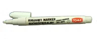 Markery permanentne - Toma Marker kredowy suchościeralny cienki TO-297 okrągły 1,5mm BIAŁY 8146 - miniaturka - grafika 1
