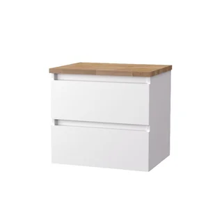 Szafka łazienkowa pod blat Krofam Arco 60 cm biały połysk 149-0015 - Szafki łazienkowe - miniaturka - grafika 1