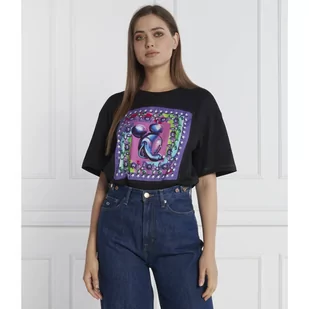 Desigual T-shirt | Regular Fit - Koszulki i topy damskie - miniaturka - grafika 1