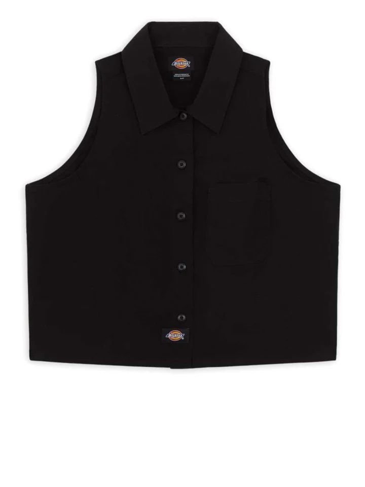 camicie donna dickies saltville ss - dk0a4ysv blk black