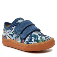 Buty dla chłopców - Sneakersy Froddo Barefoot Canvas G1700379-12 M Light Blue 12 - miniaturka - grafika 1