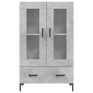 Wysoka szafka, szarość betonu, 69,5x31x115 cm Lumarko! - Szafki do salonu Wysoka szafka, szarość betonu, 69,5x31x115 cm Lumarko! - Szafki do salonu - miniaturka - grafika 7