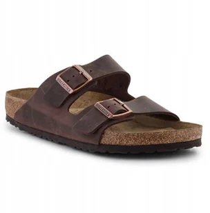 Birkenstock Arizona FL WB Habana 452761 Brązowe 46 - Klapki i japonki męskie - miniaturka - grafika 1