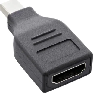 InLine® DisplayPort converter, mini DisplayPort male to HDMI female, FullHD/60Hz, black - Złącza, przejściówki, adaptery - miniaturka - grafika 1