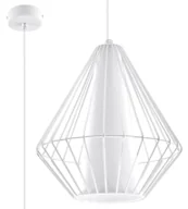Lampy sufitowe - Lampa loftowa wisząca druciana biały T8-R89 - miniaturka - grafika 1