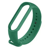 Akcesoria do pulsometrów i zegarków sportowych - CIEMNO ZIELONA OPASKA ZAMIENNA DO XIAOMI MIBAND 5 - miniaturka - grafika 1