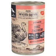 Mokra karma dla psów - Wiejska Zagroda Wiejska Zagroda Dorsz z indykiem Mokra Karma dla psa op 800g - miniaturka - grafika 1