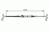 Linki hamulca postojowego - Bosch Linka hamulca BOSCH 1987482375 1987482375 - miniaturka - grafika 1