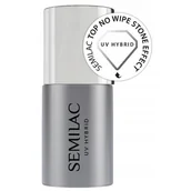 Lakiery hybrydowe - Semilac Stone Effect Top No Wipe 7ML - miniaturka - grafika 1