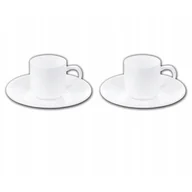 Serwisy do kawy i herbaty - Filiżanka 90 Ml I Spodek Do Kawy-Zestaw 2 Szt  Wl-993007/2C - miniaturka - grafika 1