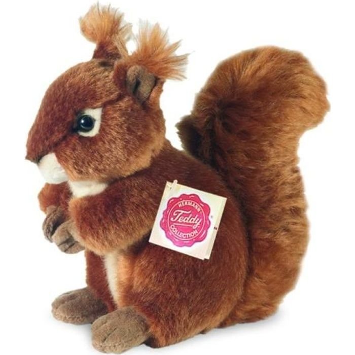 Zwierzak - HERMANN TEDDY - Wiewiórka - 17 cm - Czarny - Dla dzieci od 3 roku życia