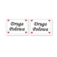 Wesele i ślub - Naklejki na buty Druga połowa - 2 szt. - miniaturka - grafika 1