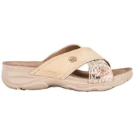 Klapki i japonki damskie - Klapki Na Platformie VINCEZA beżowy - Vinceza - miniaturka - grafika 1