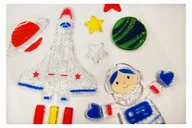 Zabawki kreatywne - Naklejki Astronaut Żel Deco - miniaturka - grafika 1