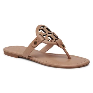 Japonki Tory Burch Miller 21168647 Beżowy - Klapki i japonki damskie - miniaturka - grafika 1