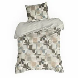 Eurofirany Pościel satynowa 140x200 Spring 36 beżowa geometria NEW24 - Pościel Eurofirany Pościel satynowa 140x200 Spring 36 beżowa geometria NEW24 - Pościel - miniaturka - grafika 1