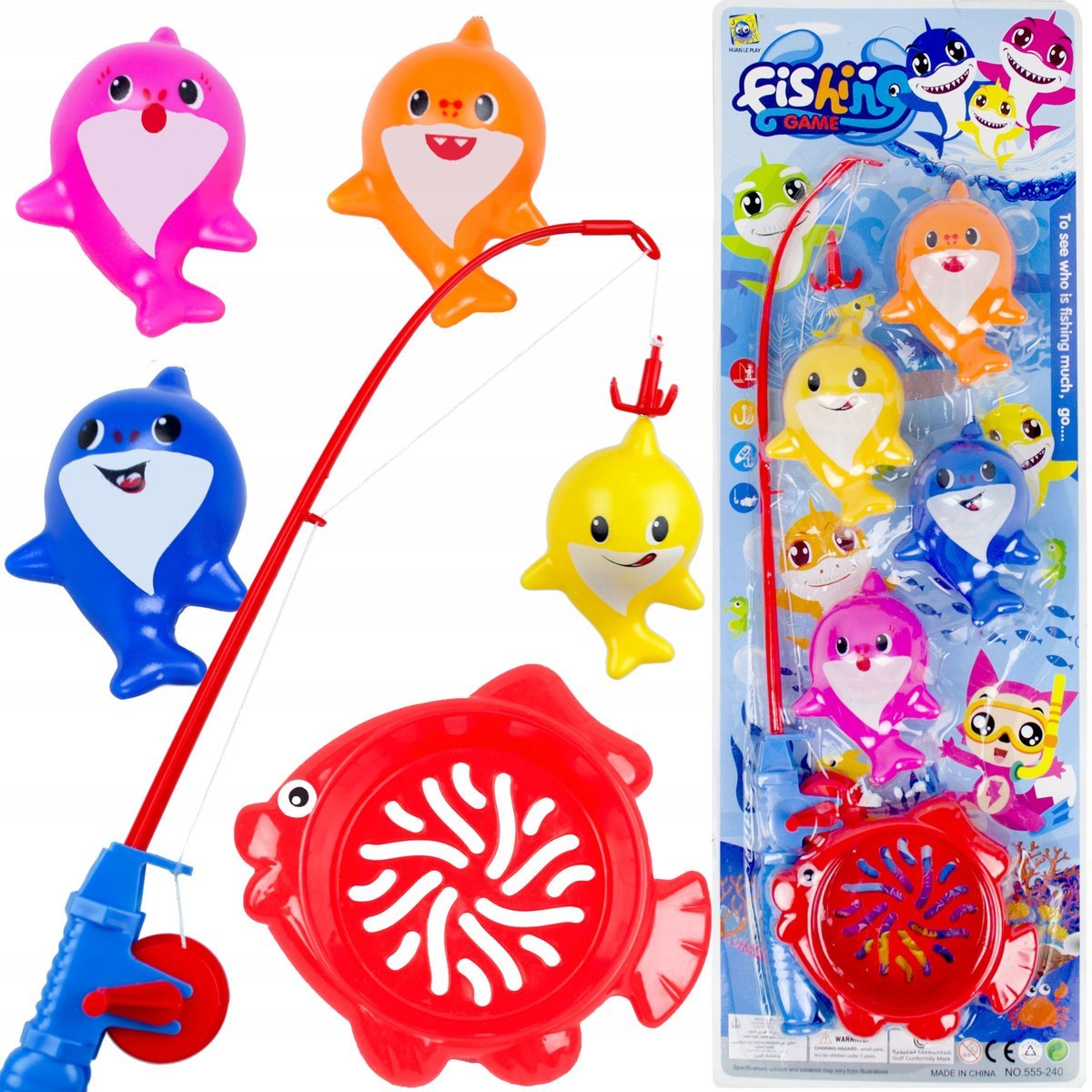 LT439 ZESTAW DO KĄPIELI REKINY ŁOWIENIE NA MAGNES