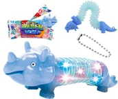 Zabawki sensoryczne - GĄSIENICA SENSORYCZNA ANTYSTRESOWA POP TUBE LED - miniaturka - grafika 1