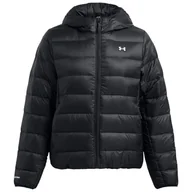 Kurtki i kamizelki sportowe damskie - Kurtka damska Under Armour Legend Down Hooded Jacket Rozmiar: M / Kolor: czarny - miniaturka - grafika 1