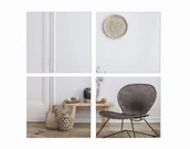 Lustra - Zestaw 4 szt. luster ściennych do przyklejenia 40x40 cm  0.8 m2 BD art - miniaturka - grafika 1