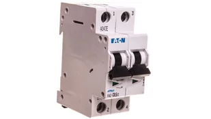 Eaton Wyłącznik nadprądowy 2P C 0,5A 15kA AC FAZ C0,5/2 278743 - Bezpieczniki elektryczne - miniaturka - grafika 1