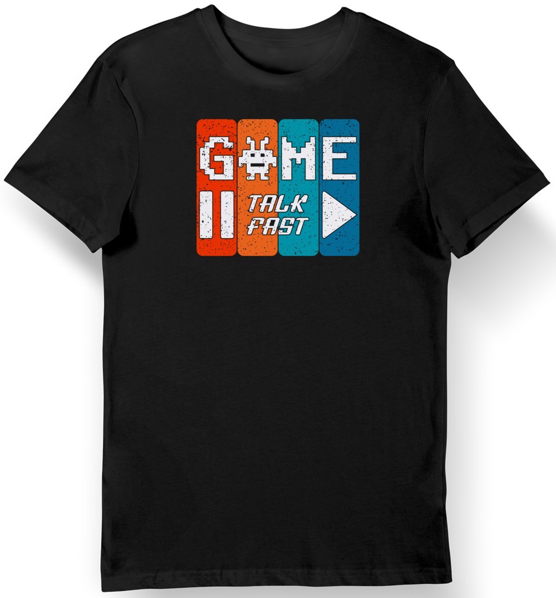 Koszulka męska dla gamera z napisem ''Talk fast