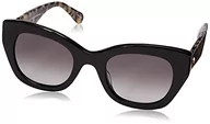 Okulary przeciwsłoneczne - Kate Spade Damskie okulary przeciwsłoneczne Jalena/S, Czarna Hawana/ciemnoszara cieniowana, 49 - miniaturka - grafika 1