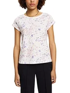 Koszulki i topy damskie - edc by Esprit T-shirt damski, Off White, XL - miniaturka - grafika 1