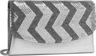 Accessorize Me Błyszcząca Torebka z Cekinami Srebrna Loveti - Kosmetyczki, organizery i kuferki - miniaturka - grafika 1
