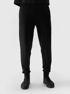4F Spodnie dresowe w kolorze czarnym - Spodnie sportowe męskie - miniaturka - grafika 1