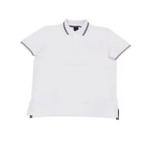 Koszulki męskie - Geox Męska koszulka polo M (DE), biały (Optical White), L, optical white, L - grafika 1