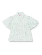 Bluzki damskie - MIMO Dziewczęca (Kids) bluzka z krótkim rękawem 26130134, turkusowa, 116, turkusowy, 116 cm - miniaturka - grafika 1