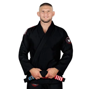 Kimono do brazylijskiego jiu jitsu Ground Game Wizard czarne - Kimona, stroje i obuwie - miniaturka - grafika 1
