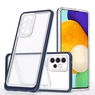 Etui i futerały do telefonów - Hurtel Clear 3in1 etui do Samsung Galaxy A73 żelowy pokrowiec z ramką niebieski - miniaturka - grafika 1