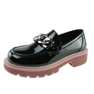 Mokasyny damskie lakierki GOE LL2N4039 skóra - Mokasyny damskie - miniaturka - grafika 1