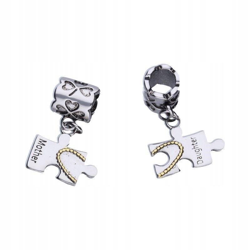Charms Srebrny Mama i Córka Mother & Daughter Rodzina Family SREBRO 925