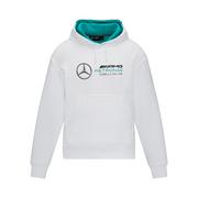 Bluzy damskie - Bluza damska Hoodie Oversize White Mercedes AMG F1 2023 - miniaturka - grafika 1