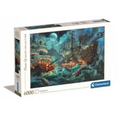 Puzzle - Clementoni Puzzle 6000 HQ Pirates Battle - - miniaturka - grafika 1