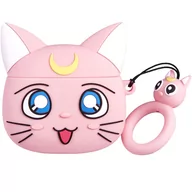 Akcesoria do słuchawek - Etui Airpods 1 2 Słuchawki Pokrowiec Kotek Luna - miniaturka - grafika 1