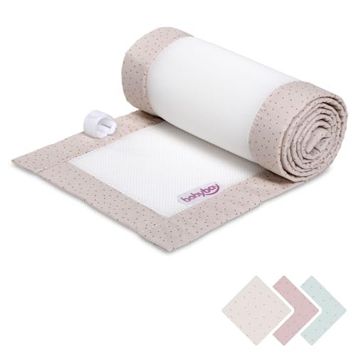 babybay Gniazdko 3D Mesh Royal pasuje do modelu oryginalnego, beżowe, błyszczące kropki, złote