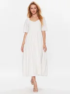 Sukienki - YAS Sukienka codzienna 26029550 Biały Loose Fit - miniaturka - grafika 1
