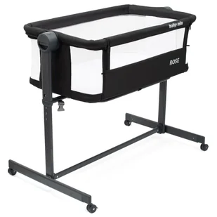 Łóżeczko Dostawka Dla Niemowląt Rose Baby Mix Czarne - Łóżeczka i kojce - miniaturka - grafika 1