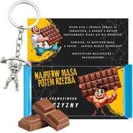 Zestawy upominkowe - Prezent na Dzień Chłopaka Faceta Mężczyzny CZEKOLADA BRELOK KARTKA - miniaturka - grafika 1