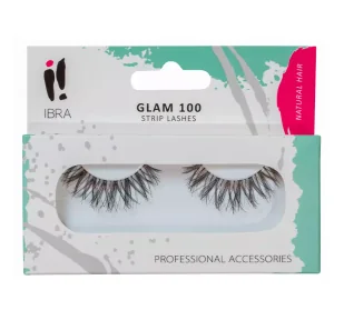 Ibra Ibra - GLAM - Sztuczne rzęsy na pasku - GLAM 100 IBRSRNPA-NAPA - Pędzle do makijażu - miniaturka - grafika 2
