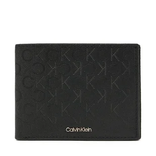 Duży Portfel Męski Calvin Klein Trifold 10Cc W/Coin K50K512684 Czarny - Portfele - miniaturka - grafika 1