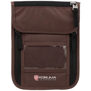 Paszportówka antykradzieżowa na szyję z zabezpieczniem RFID STOP (Brązowy) - Etui na dokumenty i karty Paszportówka antykradzieżowa na szyję z zabezpieczniem RFID STOP (Brązowy) - Etui na dokumenty i karty - miniaturka - grafika 1