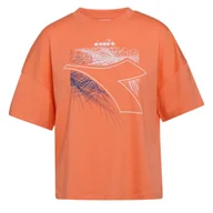 Koszulki i topy damskie - Koszulka damska DIADORA L. T-SHIRT SS LOGO FLARE - miniaturka - grafika 1