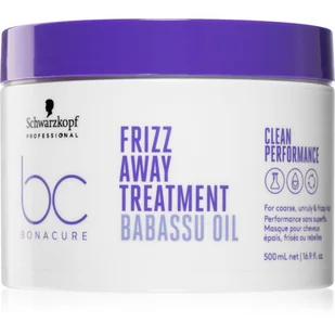 Schwarzkopf BC Frizz Away wygładzająca maska do włosów z olejem babassu 500ml - Maski do włosów Schwarzkopf BC Frizz Away wygładzająca maska do włosów z olejem babassu 500ml - Maski do włosów - miniaturka - grafika 1